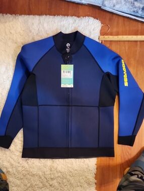 Sea-Doo Blue & Black Full-Zip Wetsuit Jacket